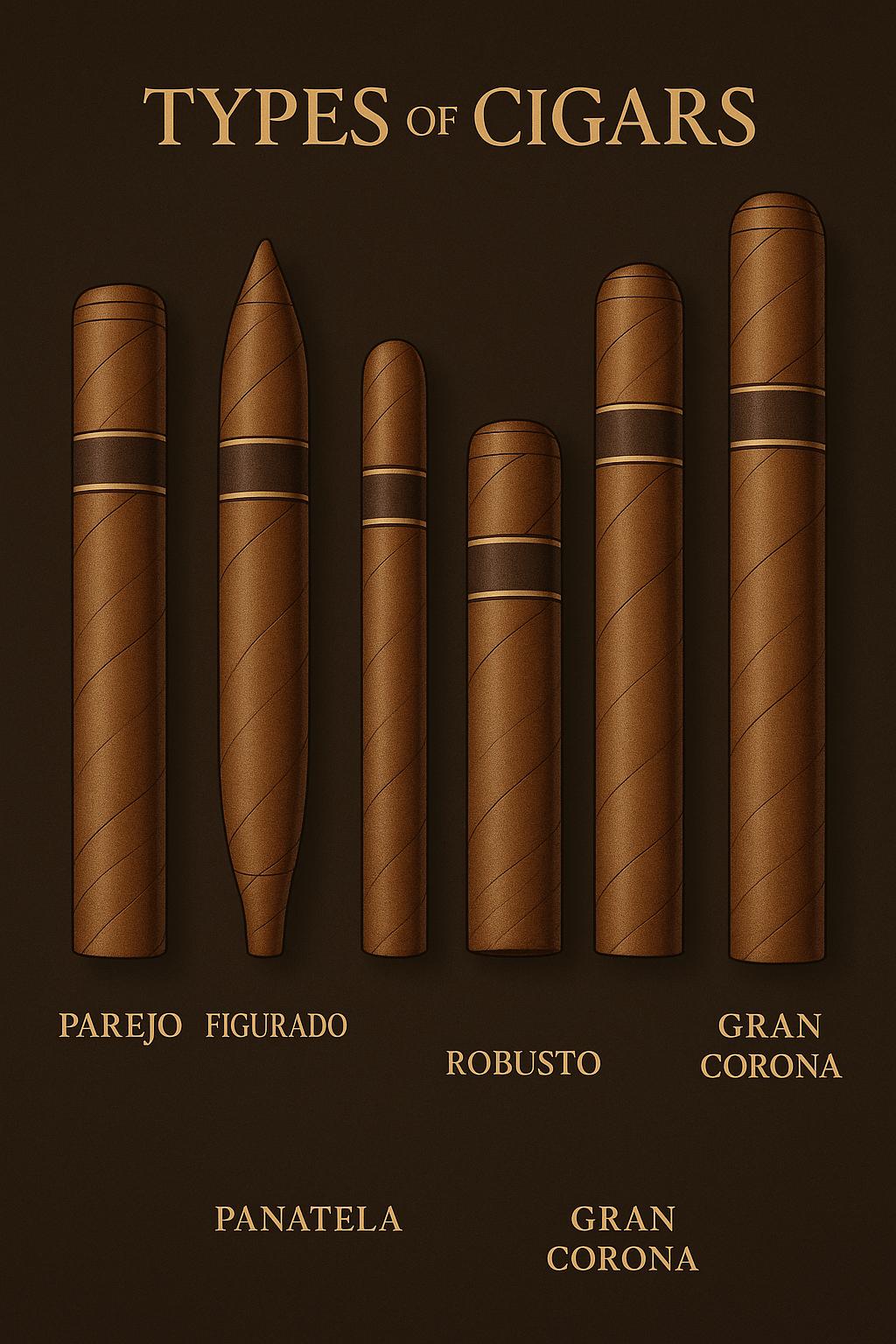 انواع سیگار برگ از نظر شکل ظاهری